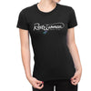 Reel Women Who Fish Signature Women's T-shirt - Black