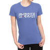 America Fly Women's T-Shirt - Heather Lake Blue | Reel Women Who Fish