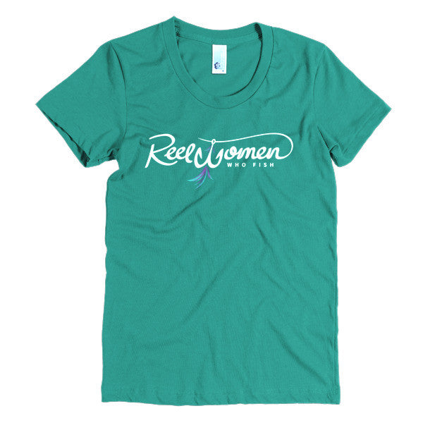 Reel Women Who Fish Signature Women's T-shirt - Evergreen